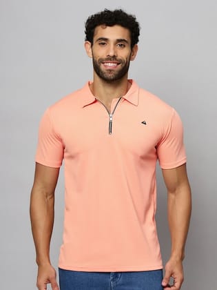 Polo Collar Short Sleeves Cotton T-shirt