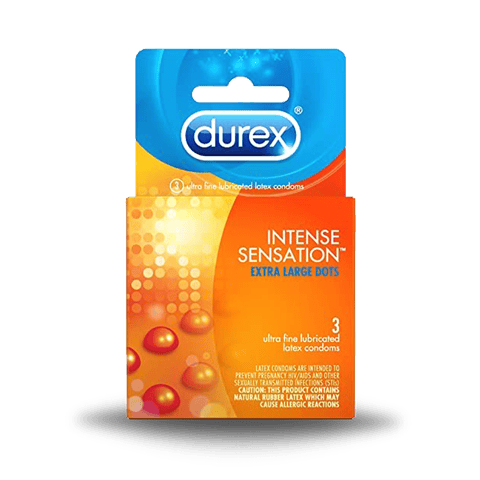 Durex Intense Sensation Condoms, 3 Unit Box