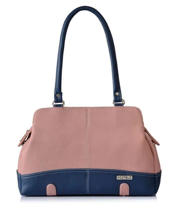 Fostelo - Pink PU Shoulder Bag - Pink