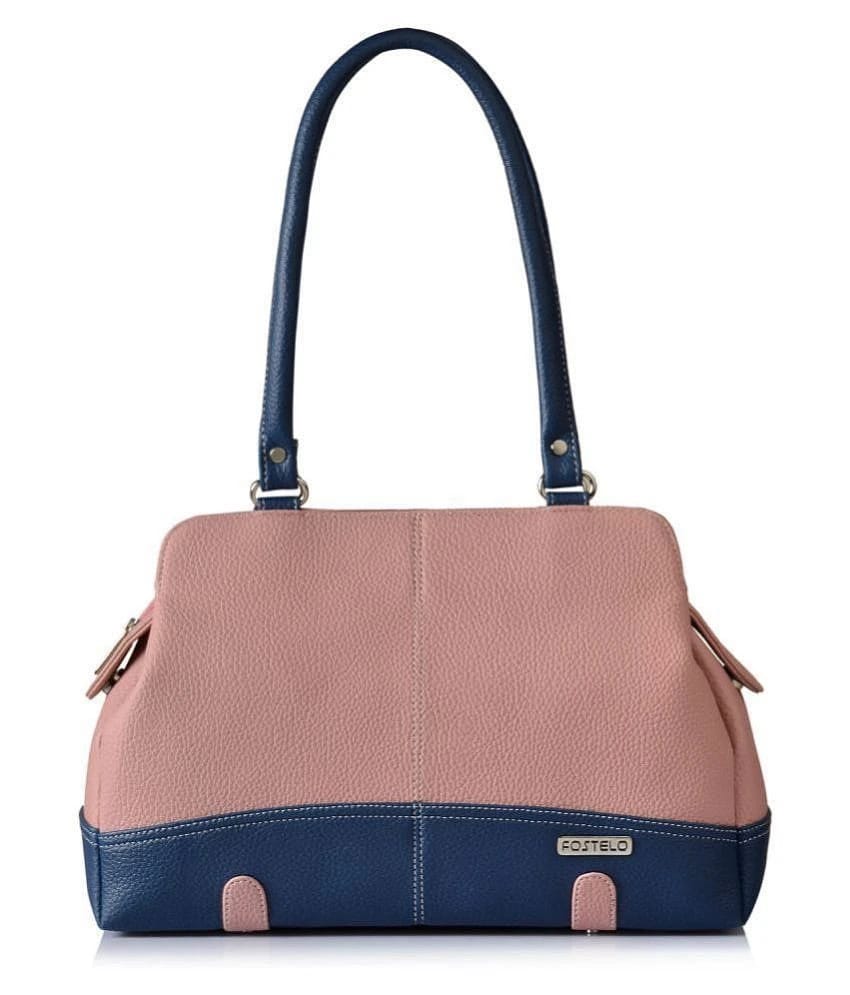 Fostelo - Pink PU Shoulder Bag - Pink