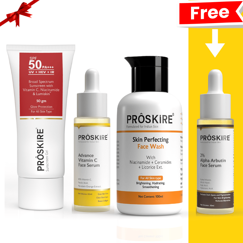 Vitamin C Serum with Face wash & Sunscreen + Free Serum Worth 399