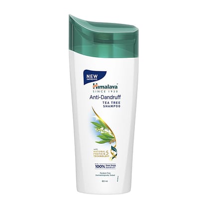 Himalaya Anti-Dandruff Shampoo - With Tea Tree Oil, Aloe Vera, For All Hair Types, 80 Ml(Savers Retail)