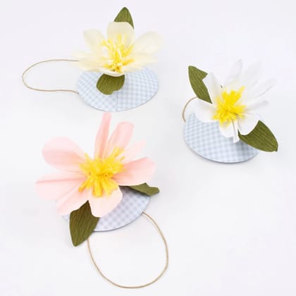 Paper Flower Hats (x 6)