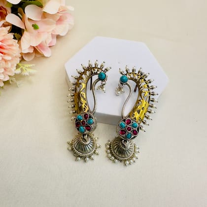 Dual Tone Ear Cuff-Blue