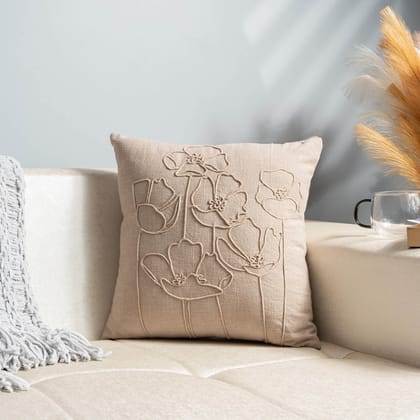 Botanical Brown Cushion Cover-16"x16" / Single