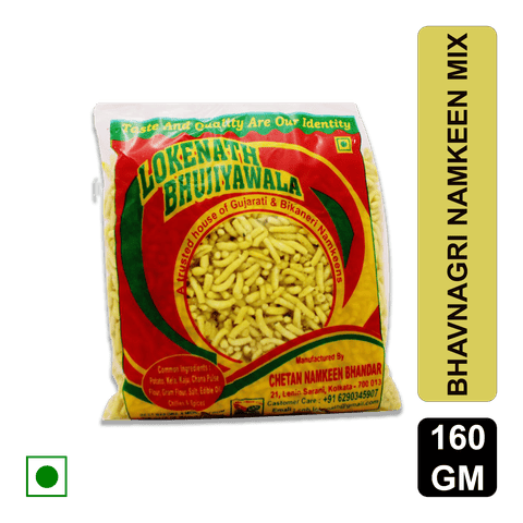 Lokenath Bhujiyawala Bhavnagri Namkeen Mix, 160 gm Pouch