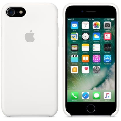 TDG OG SIlicone Case for Apple iPhone SE-White - Full Cover