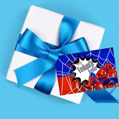 Gift tags / Gift Stickers - SpiderMan-Lots Of Love / Flat Cards - No Ribbons / Set of 10