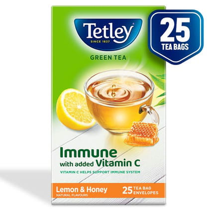 Tetley Lemon & Honey Green Tea 25 Tea Bag