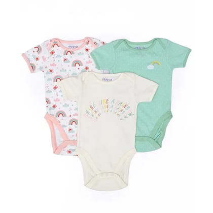 Tiny Tog Knitted Unisex  Romper - Arcus (Pack of 3)-2-4 M / Multicolor