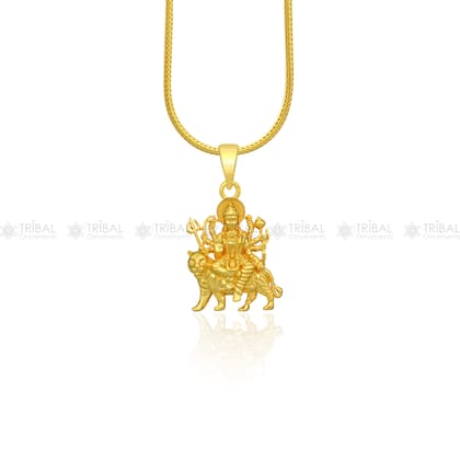 925 sterling silver blessing Goddess bhawani/ Durga maa pendant, amazing divine pendant locket goddess tribal jewelry nsp918-Only Pendant