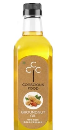 Conscious Food Groundnut Oil Cold Pressed 500ml Organic