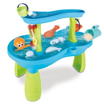 Water Table Pump,Water Table Accessories,Water Table Pump for Toddlers Age 3-5,10 FT of Waterproof Wire,Summer Outdoor Splash Table Toys for Kids