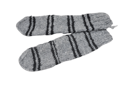 SARAS Aajeevika, Handwoven | Woolen Socks | SHG Product | Himachal Pradesh | Warm and Cozy | Winter & Outdoors | Grey