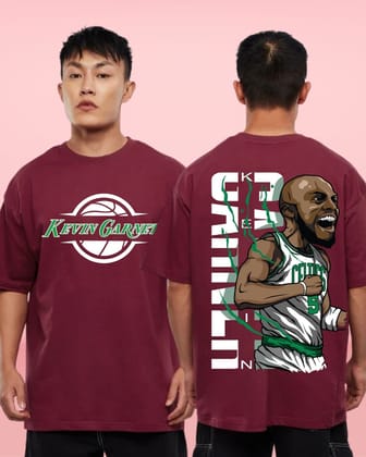 Kevin Garnet Maroon Oversized Tshirt-S
