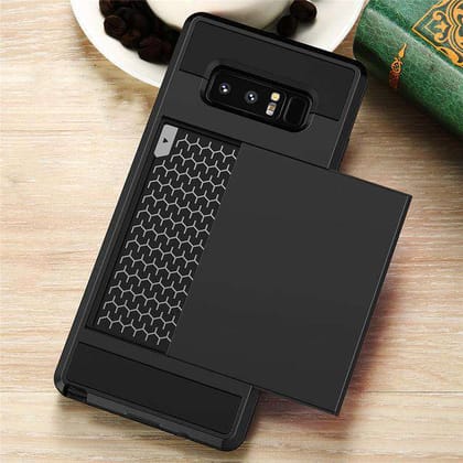 Dual Layer Card Holder Shockproof Case-Samsung Galaxy S7