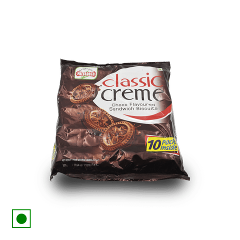 Priyagold Classic Creme Choco Flavoured Sandwich Biscuits, 400 gm Pouch