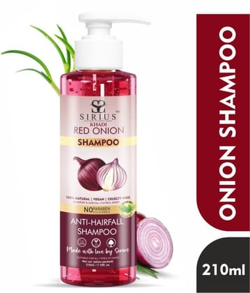 RKG SIRIUS ONION SHAMPOO | HAIR FALL SHAMPOO | PROMOTE HAIR GROWTH - SLS & PARABEN FREE  (210 ML)