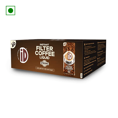 ID Fresh Strong Instant Filter Coffee Liquid | Strong | Authentic, Ready To Use (10Ml X Pack Of 40), 400 ml Pack