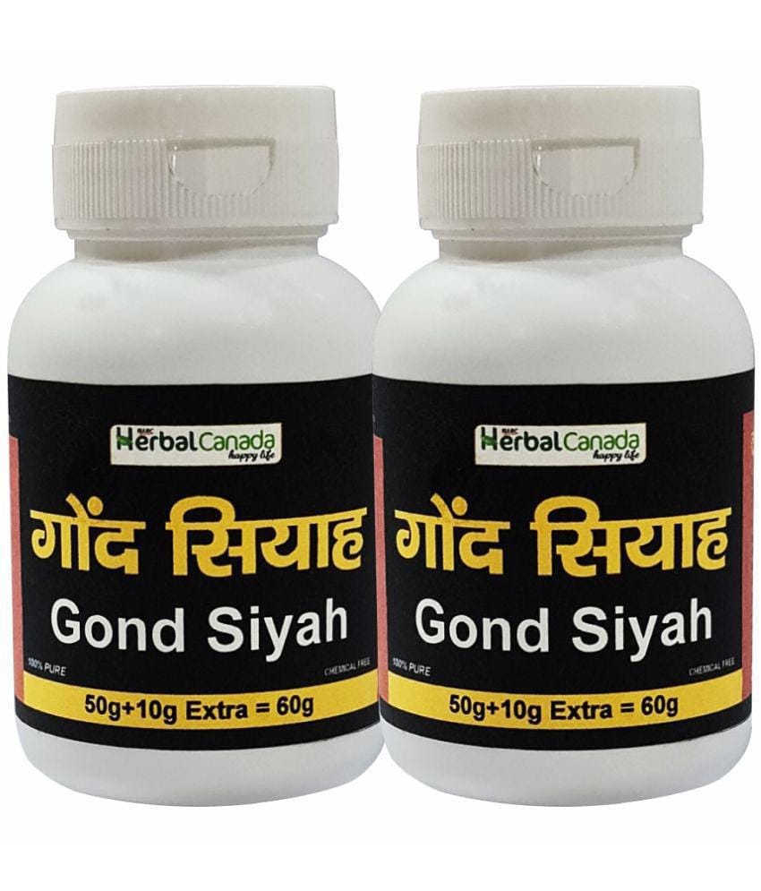 Harc Herbal Canada Gond Siyah (Kala Gond) - Pure & Natural Plant based product 60 gm Pack of 2
