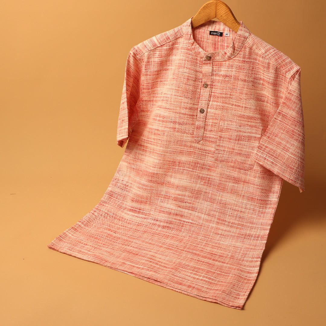 - KHADI KURTA SHIRT #8-XS / Half Sleeve