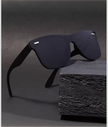 PIRASO Black Square Sunglasses ( Pack of 1 )