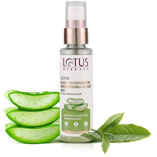 Lotus Herbals Active Aloe + Niacinamide Brightening Boost MistHydrate, Refresh UpliftParaben Free 50Ml