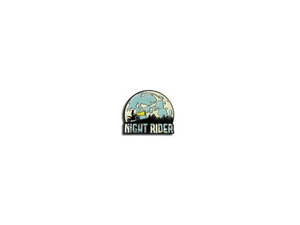 Night Rider (Glow in Dark) | Lapel Pin