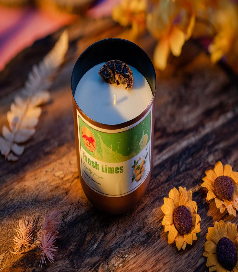 Vibrant Lime Spark in Copper Jar Candle