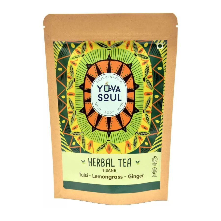 YUVA SOUL Tulsi - Lemongrass - Ginger Tea - 75 Gms