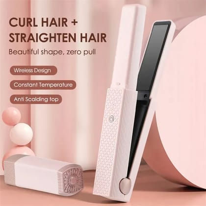 Rechargeable & Portable Hair Straightener Imported | Cordless Mini Hair Straightening Iron | Compact Travel Hair Styling Tool for Quick Straightening & Smoothing | Portable Hair Styler (Random COlor) Rechargeable & Portable Hair Straightener Imported | Cordless Mini Hair Straightening Iron | Compact Travel Hair Styling Tool for Quick Straightening & Smoothing | Portable Hair Styler (Random COlor)