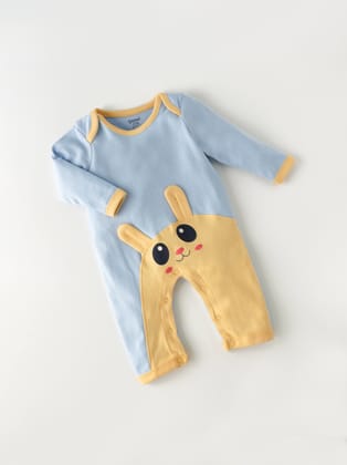 Popees Skin-friendly & Trendy Full Sleeve Romper (0-9 Months) for Newborn Boys-1-3 M