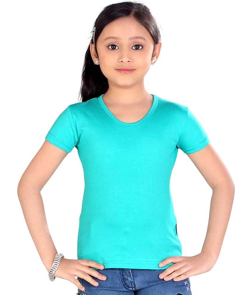 Sini Mini Girls 100% Cotton Tops ( Blue )