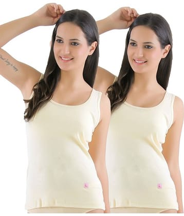 Eve's Beauty Beige  Camisoles Pack of 2
