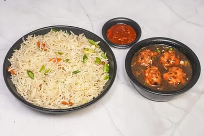 Veg Manchurian Fried Rice