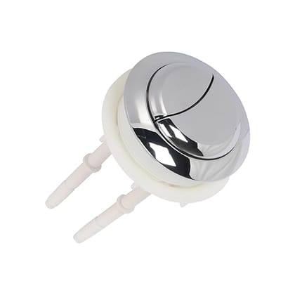 Prem's Push Valve Flush, Dual Push Flush Button for Toilet Water Tank, Replaceable Round Push Flush Cock, Commode Flush Cock (1.85 inch (47 mm))