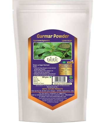 Biotic Gurmar Powder (Gymnema Sylvestre) Gudmar Powder Powder 200 gm
