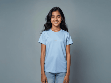 Taarak Mehta ka Ooltah Chashmah| Teens Blue Printed Regular Fit T-Shirts (THENK YOU)