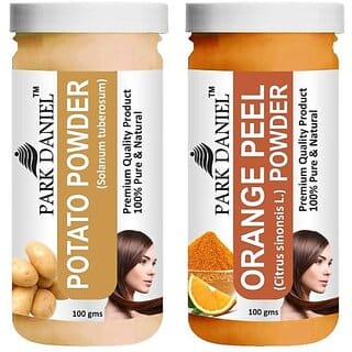 PARK DANIEL Premium Potato Powder & OrangePeel Powder Combo Pack of 2 Jars of 100 gms(200 gms) (200 g)