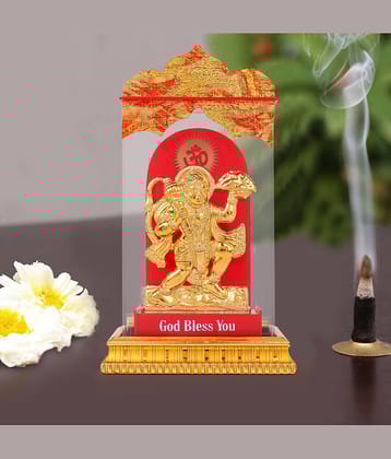 Awesome Craft Glass Lord Hanuman Idol ( 10 cm )