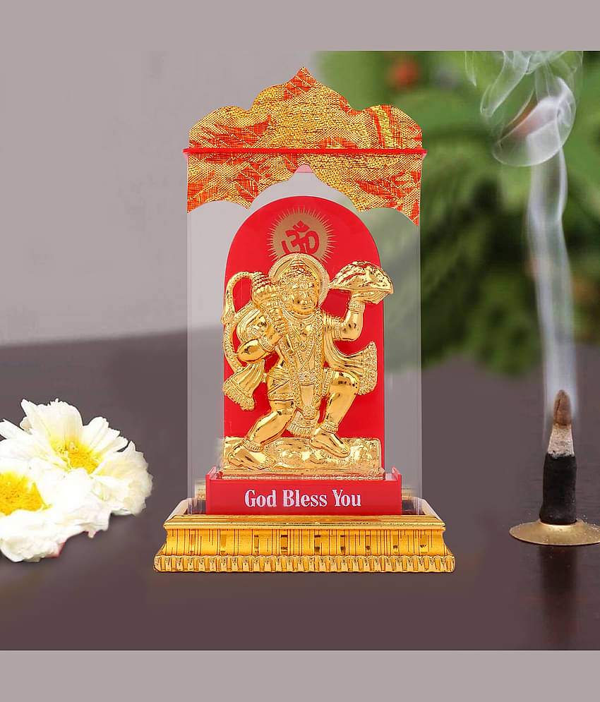 Awesome Craft Glass Lord Hanuman Idol ( 10 cm )