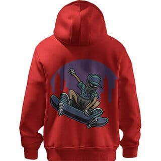 BULL CLOTHING Mens Shredder Skateboarder Printed Hoodie Casual Pullover Sweatshirt for Boys 