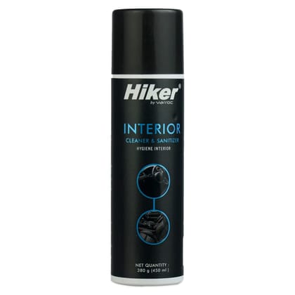 Hiker by Varroc Car Interior Cleaner and Sanitizer (450 ml) | Cleans Dirt & Removes Stains | Suitable for Dashboard, Upholstery, Leather, and Fabric | Protects from UV Rays and Fading