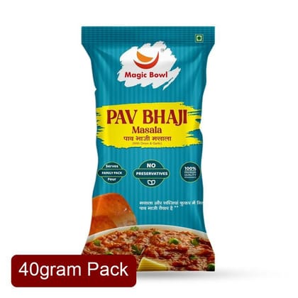 Magic Bowl Ready to Cook Pav Bhaji Masala (40g) | Authentic Mumbai Spice Blend | Street Style Pav Bhaji
