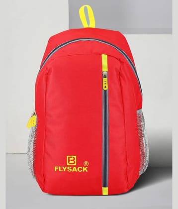 FLYSACK Red PU Backpack ( 22 Ltrs )