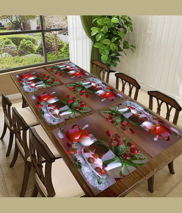 CreadCraft PVC Solid Rectangle Table Mats ( 40 cm x 30 cm ) Pack of 1 - Multi