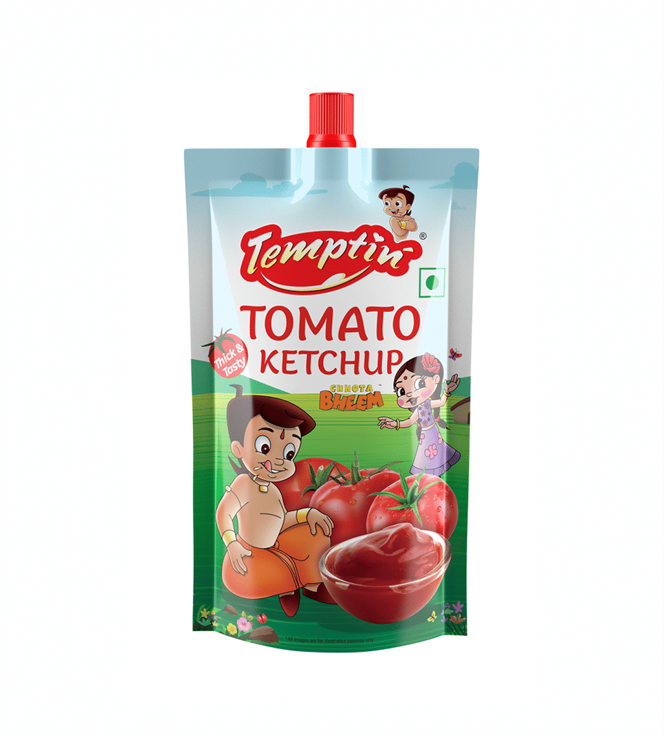 Temptin Tomato Ketchup, 80 gm Pouch