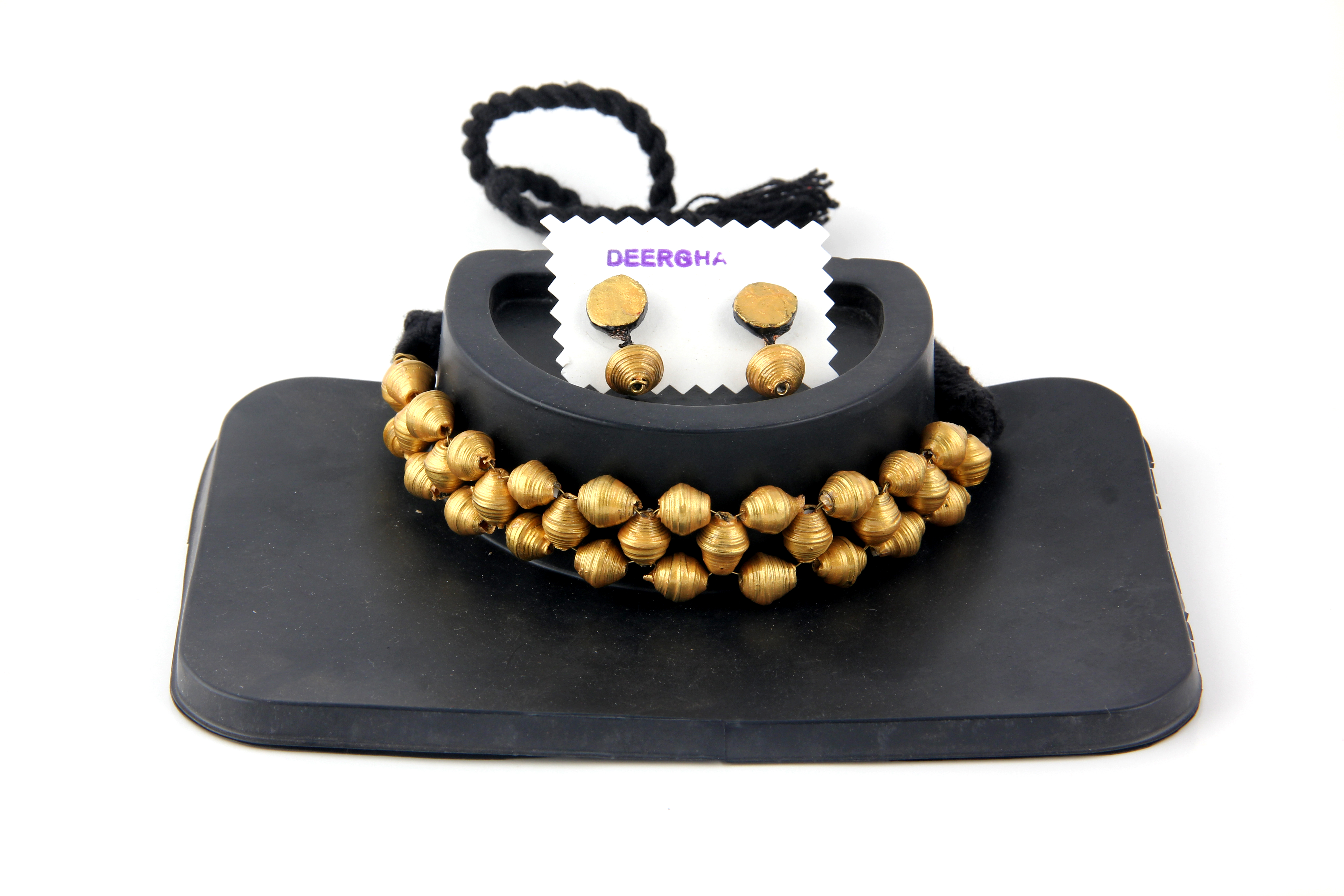 Golden Beeded Chokar( Neckalace)