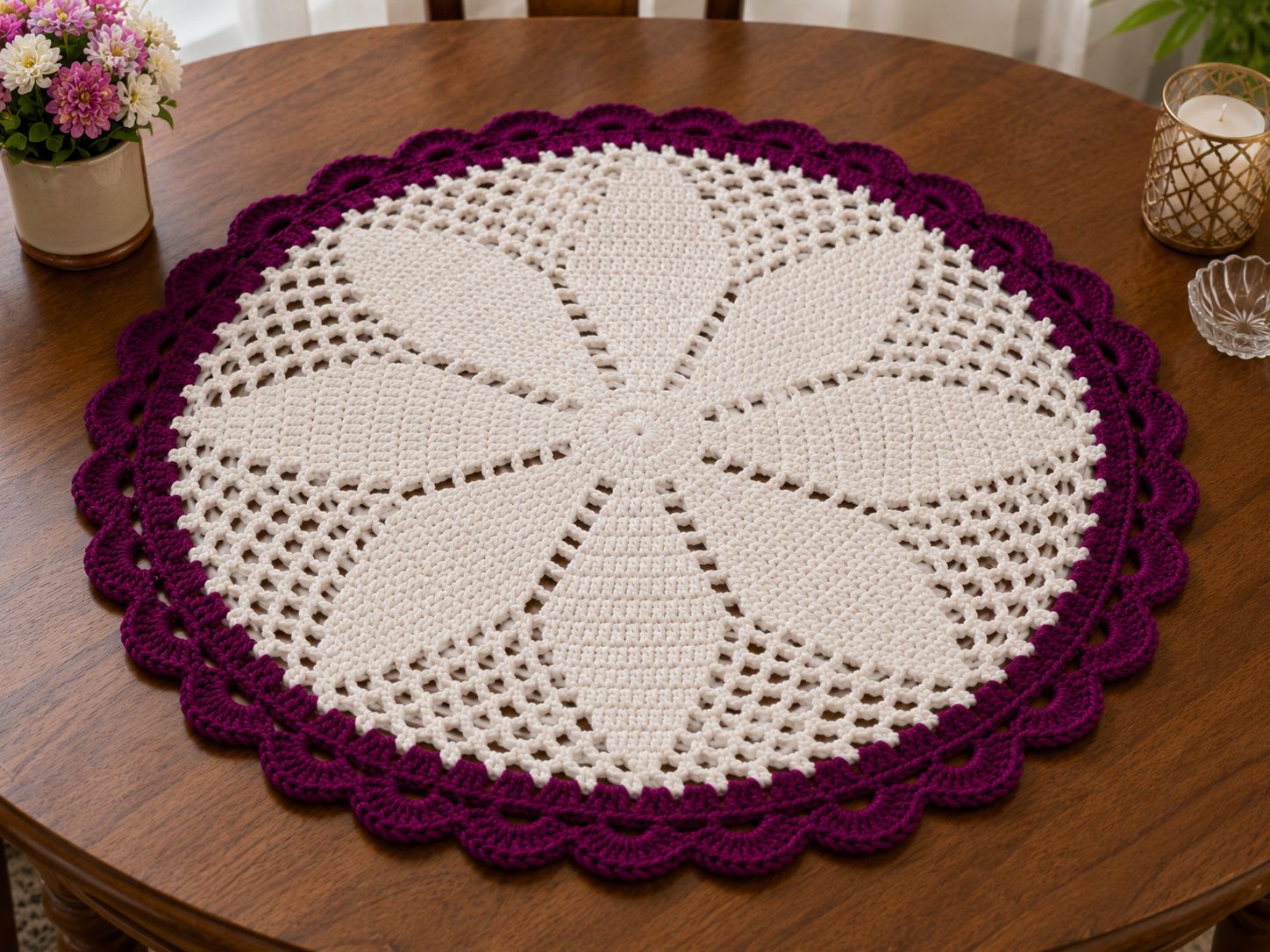 Handcrafted Woolen Handkerchief | Soft & Warm Handmade Winter Accessory.
