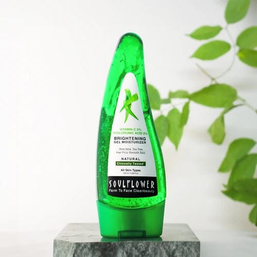 Aloe Vera Gel with 2% Vitamin C, 2% Hyaluronic Acid for Cooling Scalp & Hair